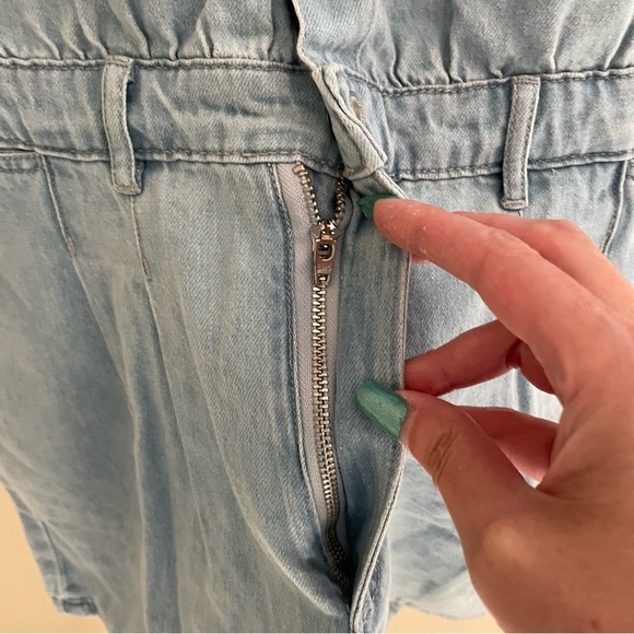 Tamnoon Denim.. Short Sleeve Short Romper, NWT Size M - Picture 9 of 13